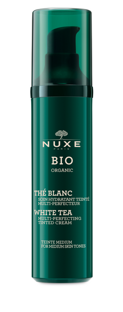 Nuxe Bio Organic White Tea Multi-Perfecting Tinted Cream for medium skin tones -sävyttävä päivävoide keskitummalle iholle 50 ml