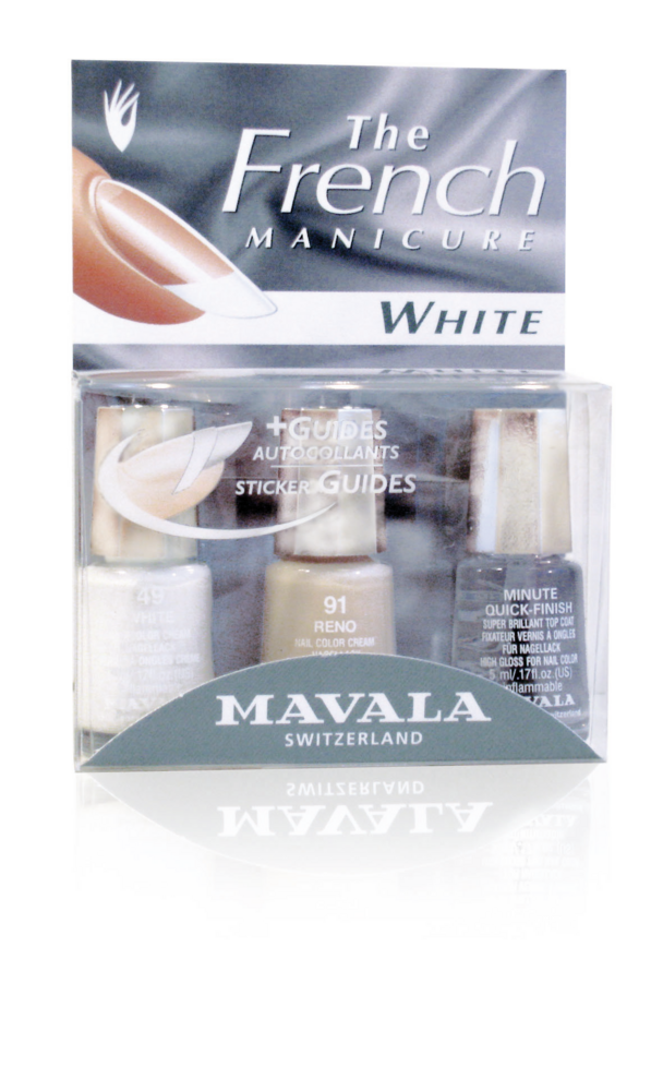 Tuotekuva: Mavala French Manicure Kit White 3x5 ml ranskalaisen manikyyrin setti