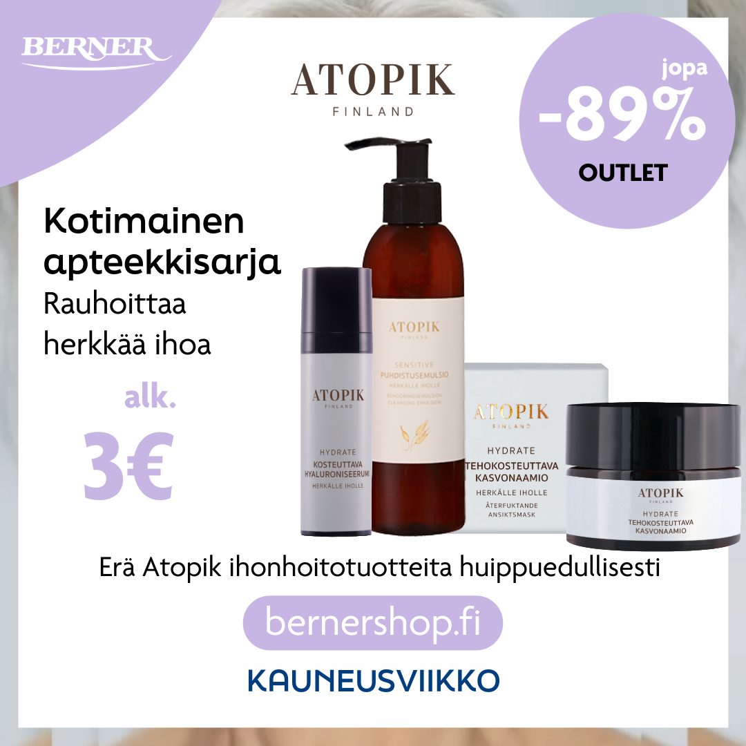 Kauneusviikko: Atopik jopa -89%
