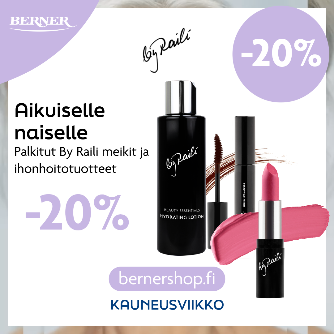 Kauneusviikko: By Raili tuottet aikuiselle naiselle -20%