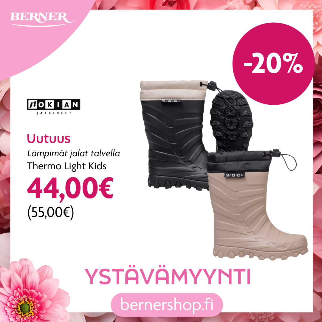 Ystävämyynti Nokian Jalkineet Thermo Light Kids -20%