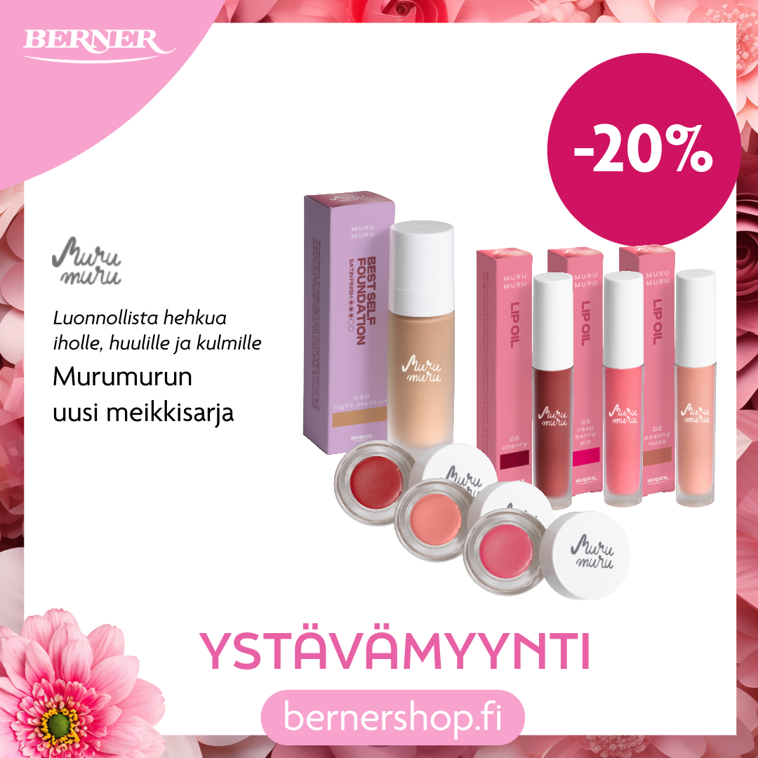 Ystävämyynti Murumuru uusi meikkisarja -20%