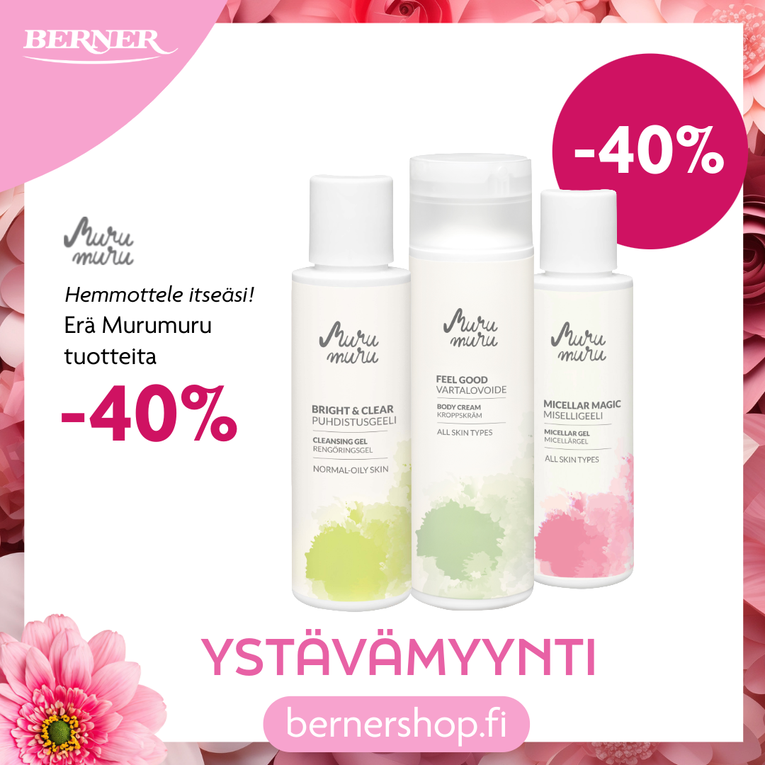 Ystävämyynti erä Murumuru tuotteita -40%