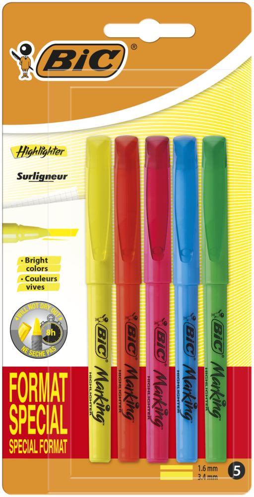 Tuotekuva: BIC HIGHLIGHTER VÄRILAJITELMA 5 kpl