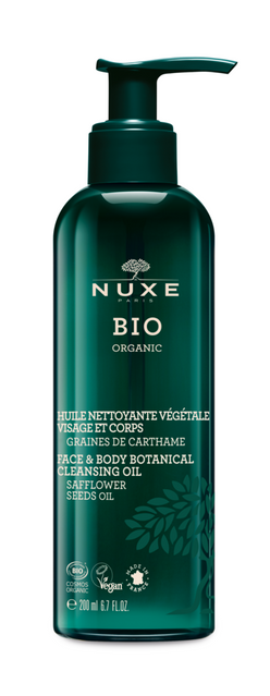 Nuxe Bio Organic Safflower Seeds Oil Face & Body Botanical Cleansing Oil -puhdistusöljy kasvoille ja vartalolle 200 ml