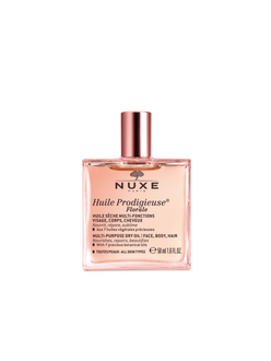 Nuxe Huile Prodigieuse Multi-Purpose Dry Oil FLORALE, Face, Body, Hair (with pump) - all skin types -kukkaistuoksuinen kuivaöljy 50 ml