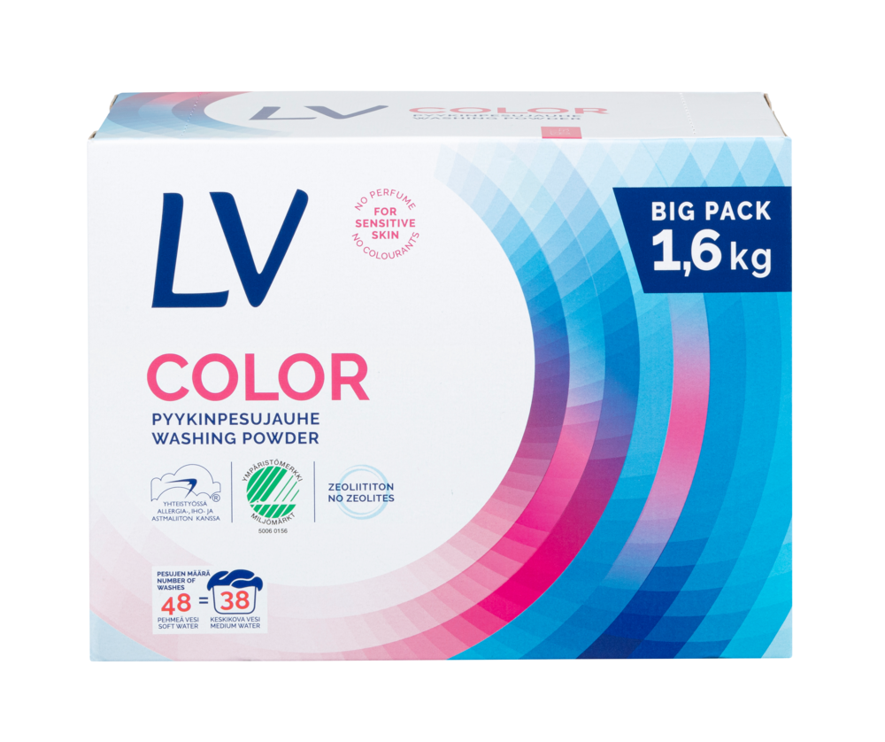 
LV Color Pyykinpesujauhe 1,6kg - Default Title
