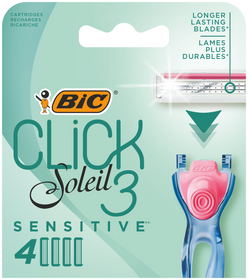 BIC varaterä Click Soleil 3 Sensitive 4kpl