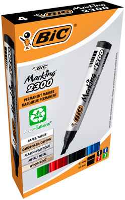 BIC Marking 2300 merkkaustussi värilajitelma 4kpl