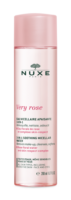 Nuxe Very Rose 3-in-1 Soothing Micellar Water for face and eyes - sensitive skin -misellivesi 200 ml