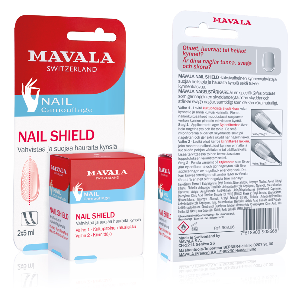 
Mavala Nail Shield 2x5 ml kynnenkovettaja - Default Title
