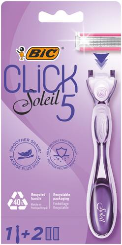 BIC systeemiterä Click Soleil 5 + 2kpl vaihtoteriä