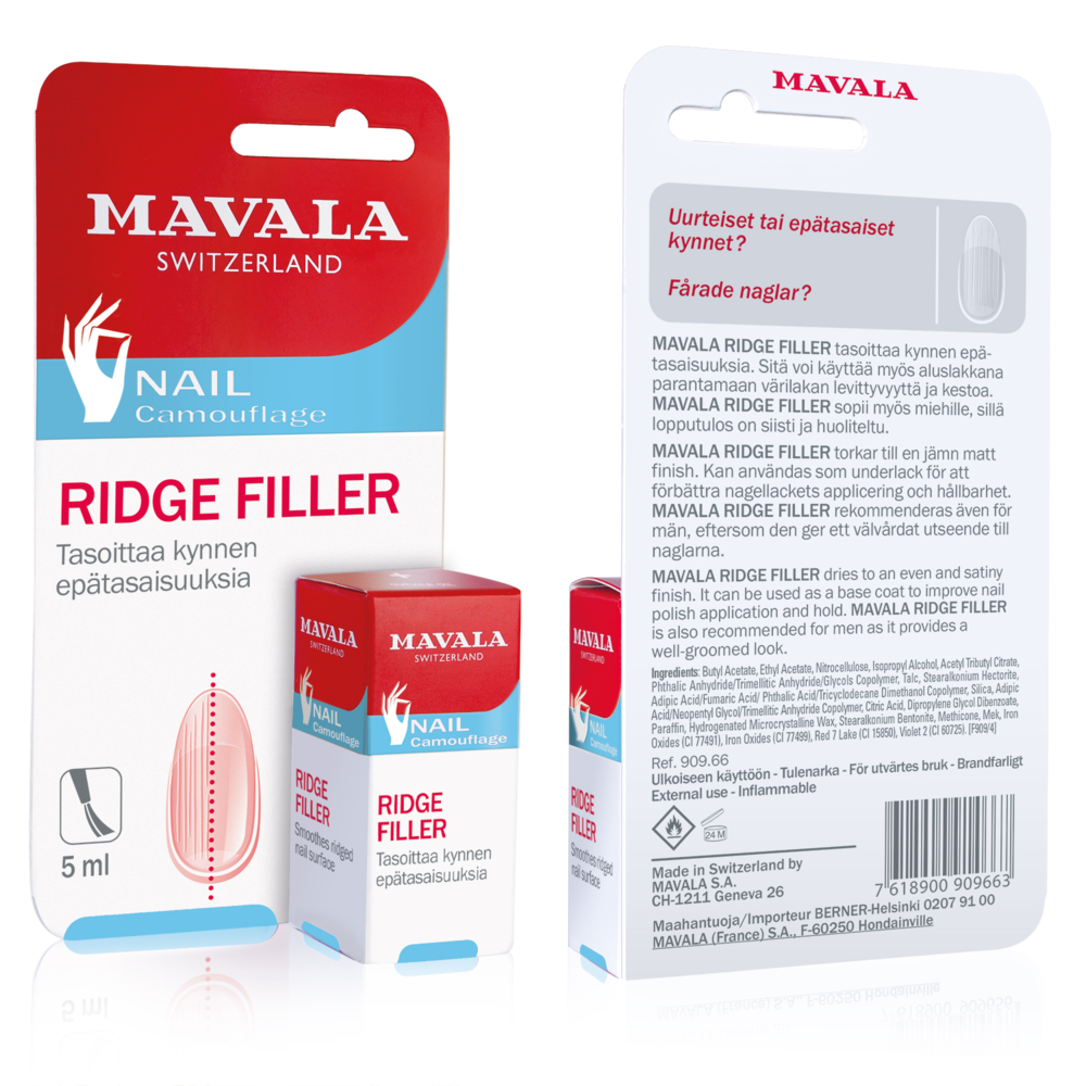 
Mavala Ridge-Filler 5 ml tasoittava kynsilakka - Default Title
