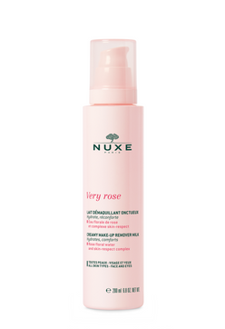 Nuxe Very Rose Creamy Make-Up Remover Milk for face and eyes - all skin types, even sensitive skin -puhdistusemulsio 200 ml