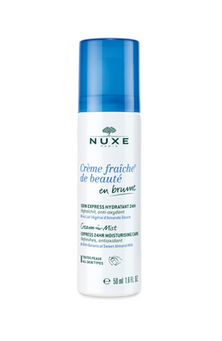Nuxe Crème Fraîche de Beauté 24HR Express Moisturising Care Cream-in-Mist kosteuttava ja suojaava emulsiosuihke kasvoille 50 ml