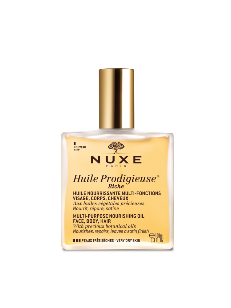 
Nuxe Huile Prodigieuse Multi-Purpose Nourishing Oil RICHE, Face, Body, Hair (with pump) - very dry skin -hoitoöljy kuivalle iholle 100 ml - Default Title
