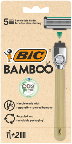 BIC systeemiterä Bamboo + 2kpl vaihtoteriä